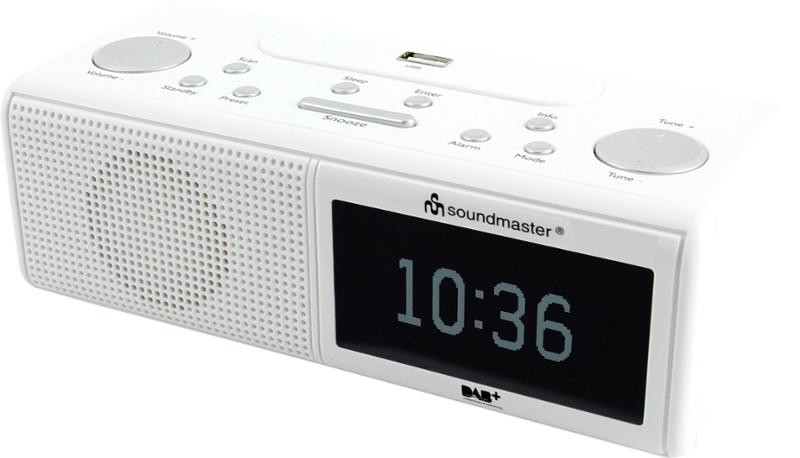 SOUNDMASTER UR8350WE, rádiobudík s DAB+, USB
