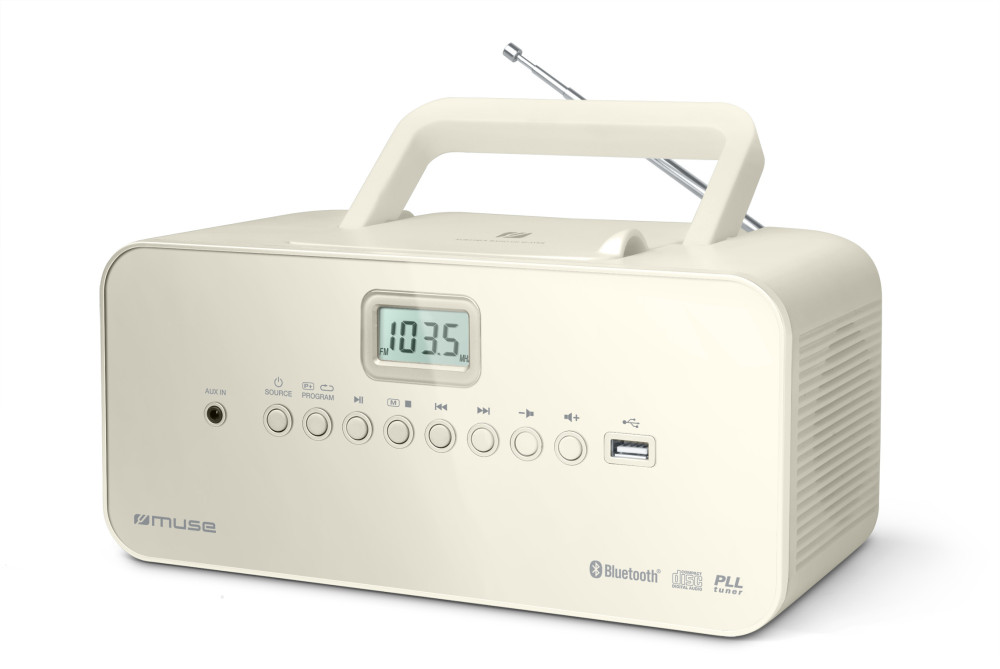 MUSE M-30BTN, prenosné rádio s CD, USB a BT